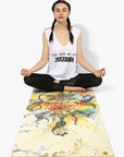 Spiritual Warrior's eco-friendly yoga mats have great grip, anti-slip, good cushioning for the knees, high quality, portable, affordable with beautiful prints