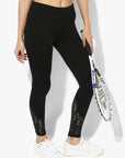 Spiritual Warrior Workout Yoga pants Athleisure Black lace leggings