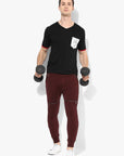 Spiritual Warrior maroon joggers for men are both comfortable and high quality. They keep you cool and dry. These sweatpants are great for yoga, gym, relaxing