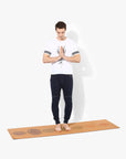 Spiritual Warrior has eco-friendly, organic cork and natural rubber yoga mats. They are non-slip, high quality, with good cushioning for the joints and portable
