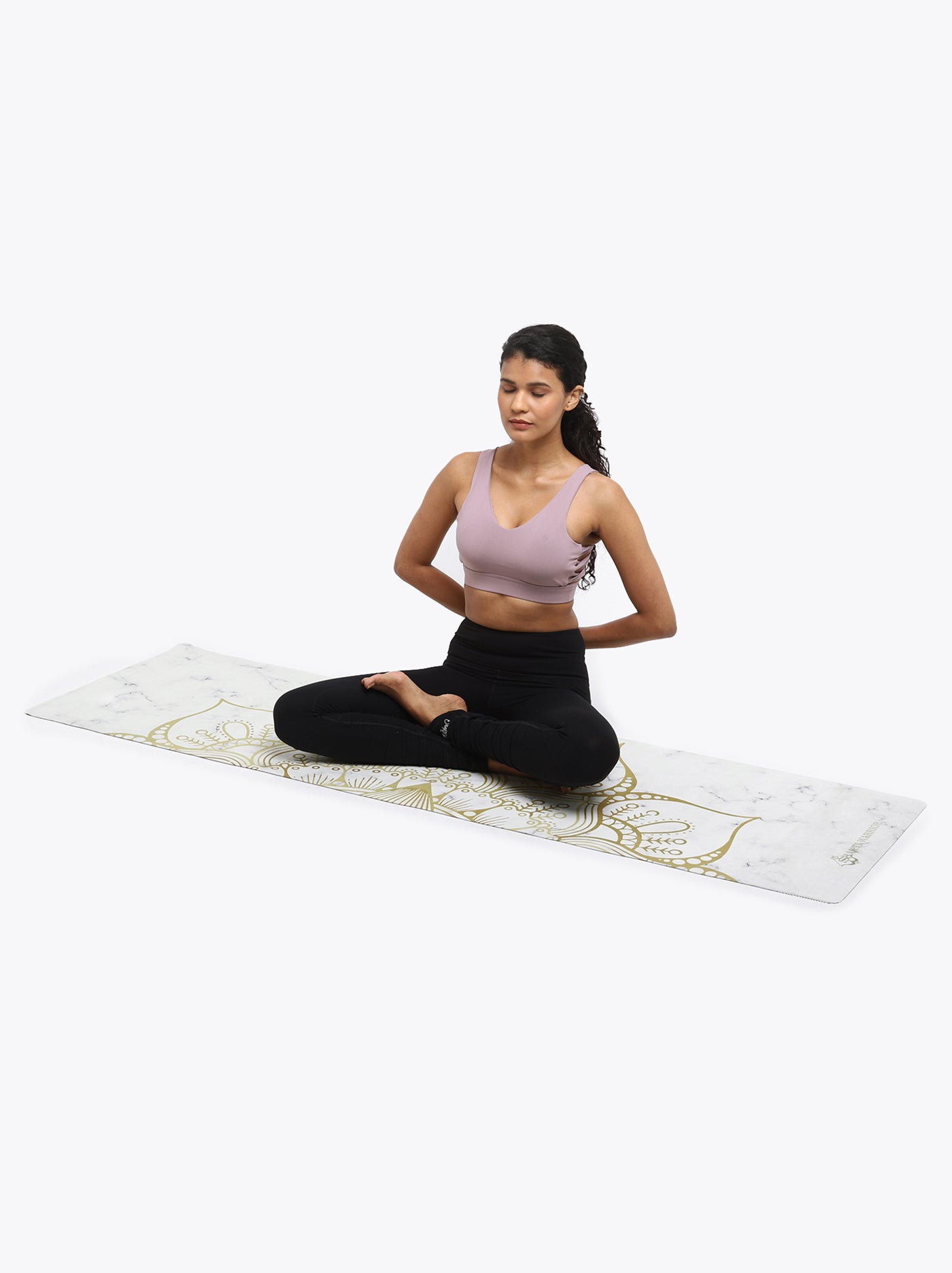 Recycled Suede Yoga Mat - Lotus