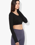 Shakti Warrior Naira Crop Top Black