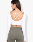 Shakti Warrior Jyoti Crop Top White
