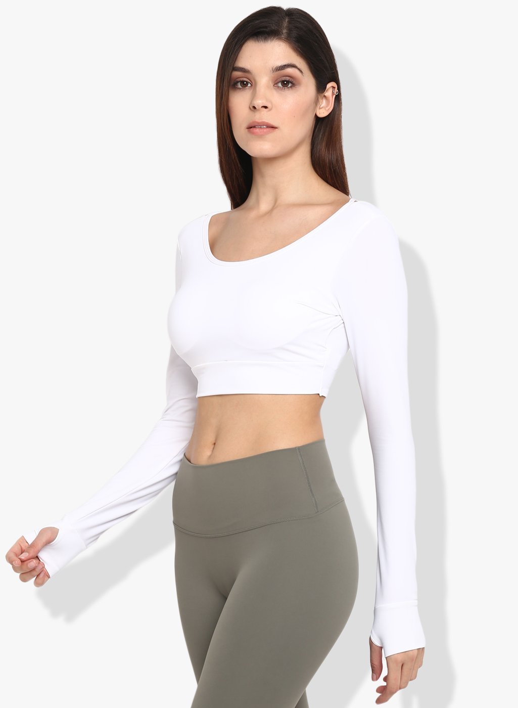 Shakti Warrior Jyoti Crop Top White