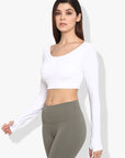 Shakti Warrior Jyoti Crop Top White