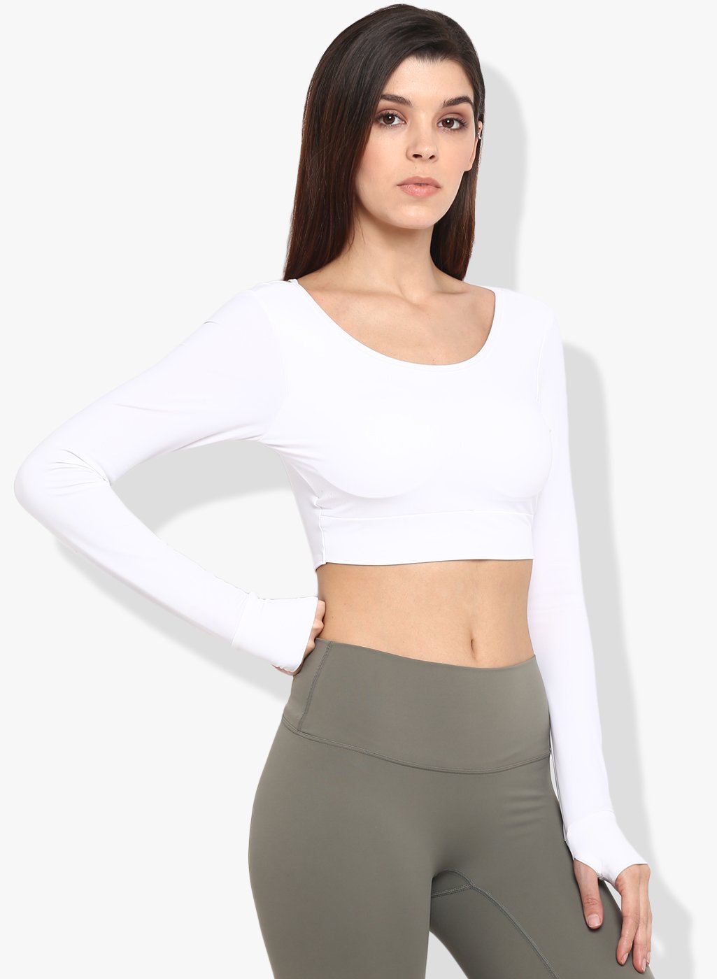 Shakti Warrior Jyoti Crop Top White