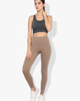 Shakti Warrior Anjali Workout Leggings Brown