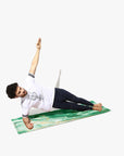 Spiritual Warrior's eco-friendly yoga mats have great grip, anti-slip, good cushioning for the knees, high quality, portable, affordable with beautiful prints