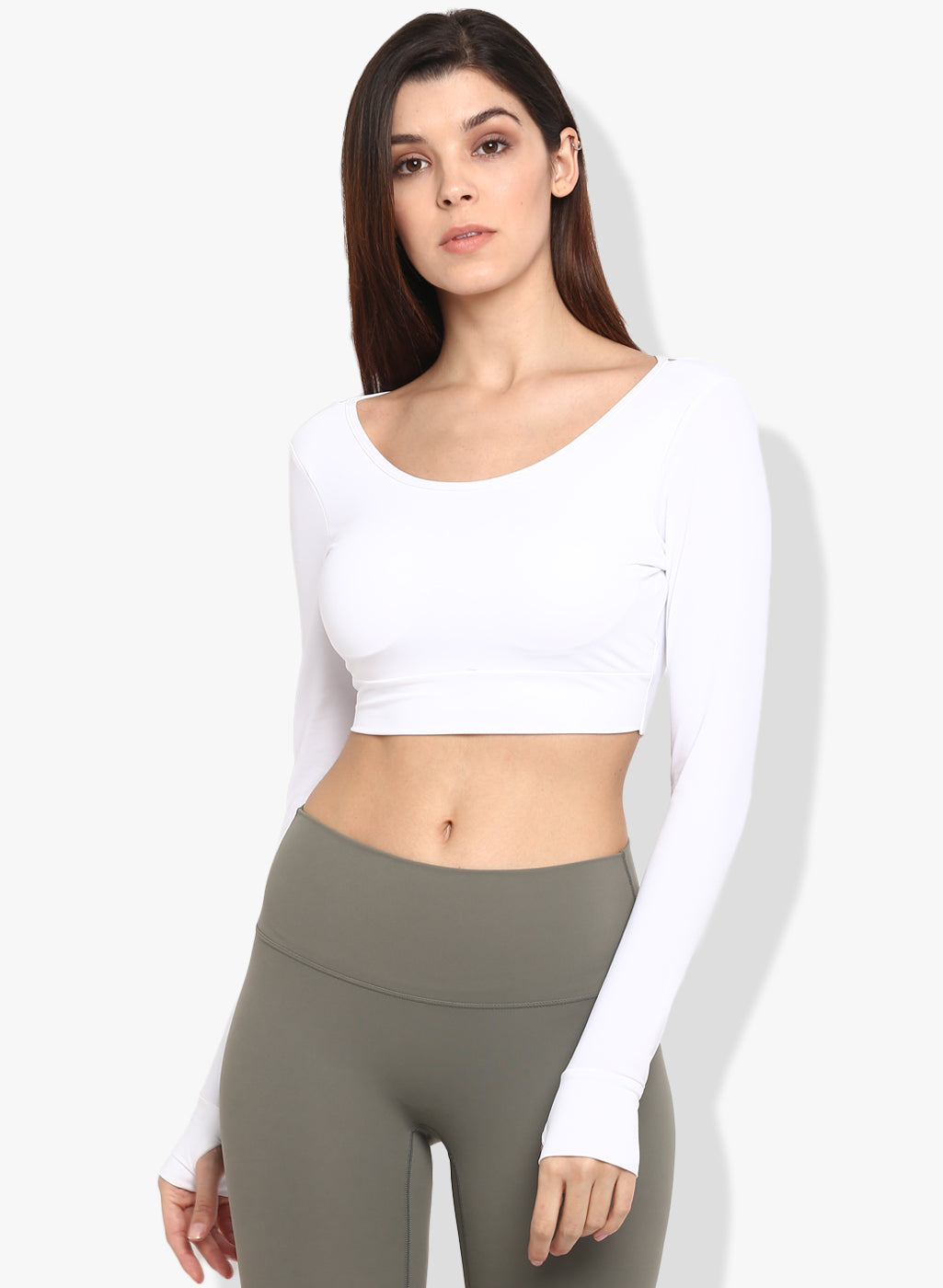Shakti Warrior Naira Crop Top white